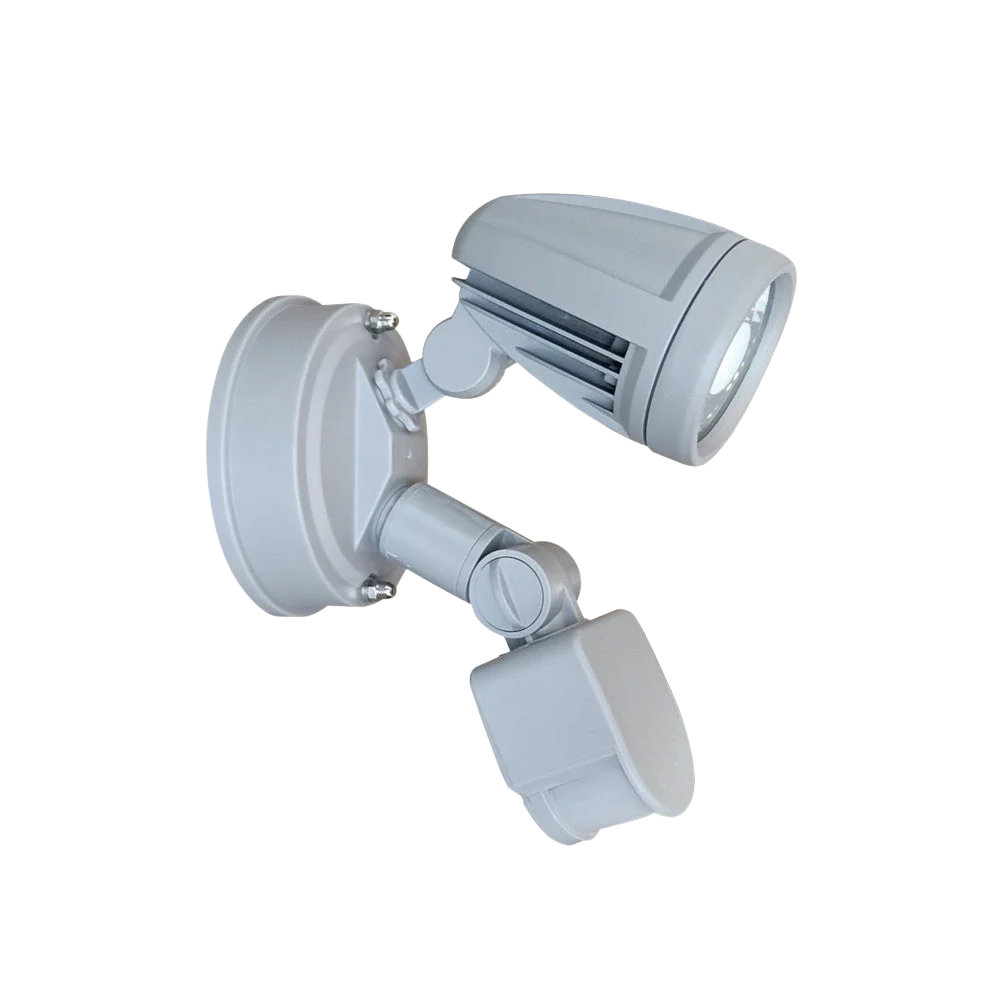 Telbix Illume Single Exterior Spot Sensor Silver