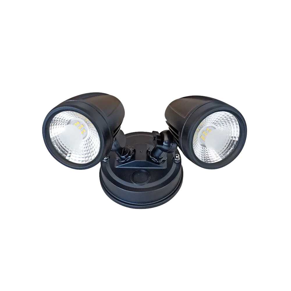 Telbix Illume Twin Exterior Spot Black