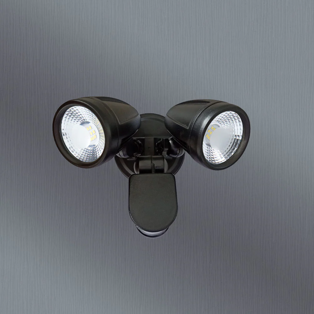 Telbix Illume Twin Exterior Spot Sensor Black - Image 2