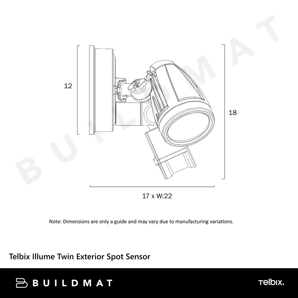 Telbix Illume Twin Exterior Spot Sensor Black - Image 4