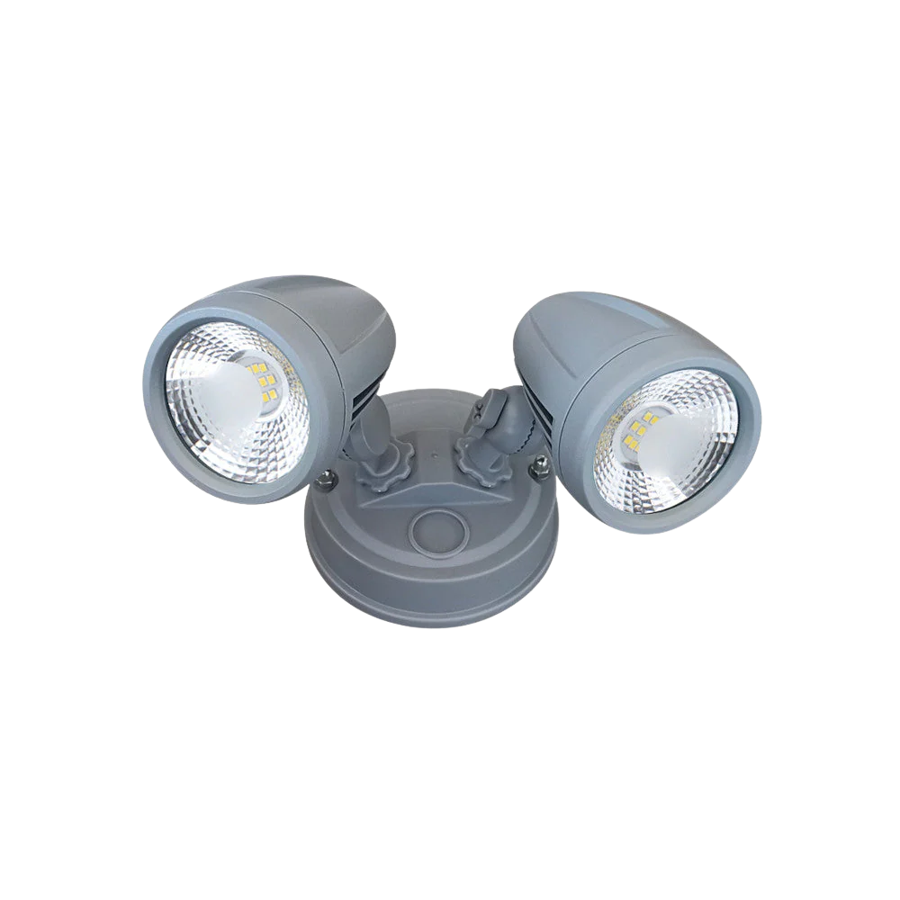 Telbix Illume Twin Exterior Spot Silver - Image 3