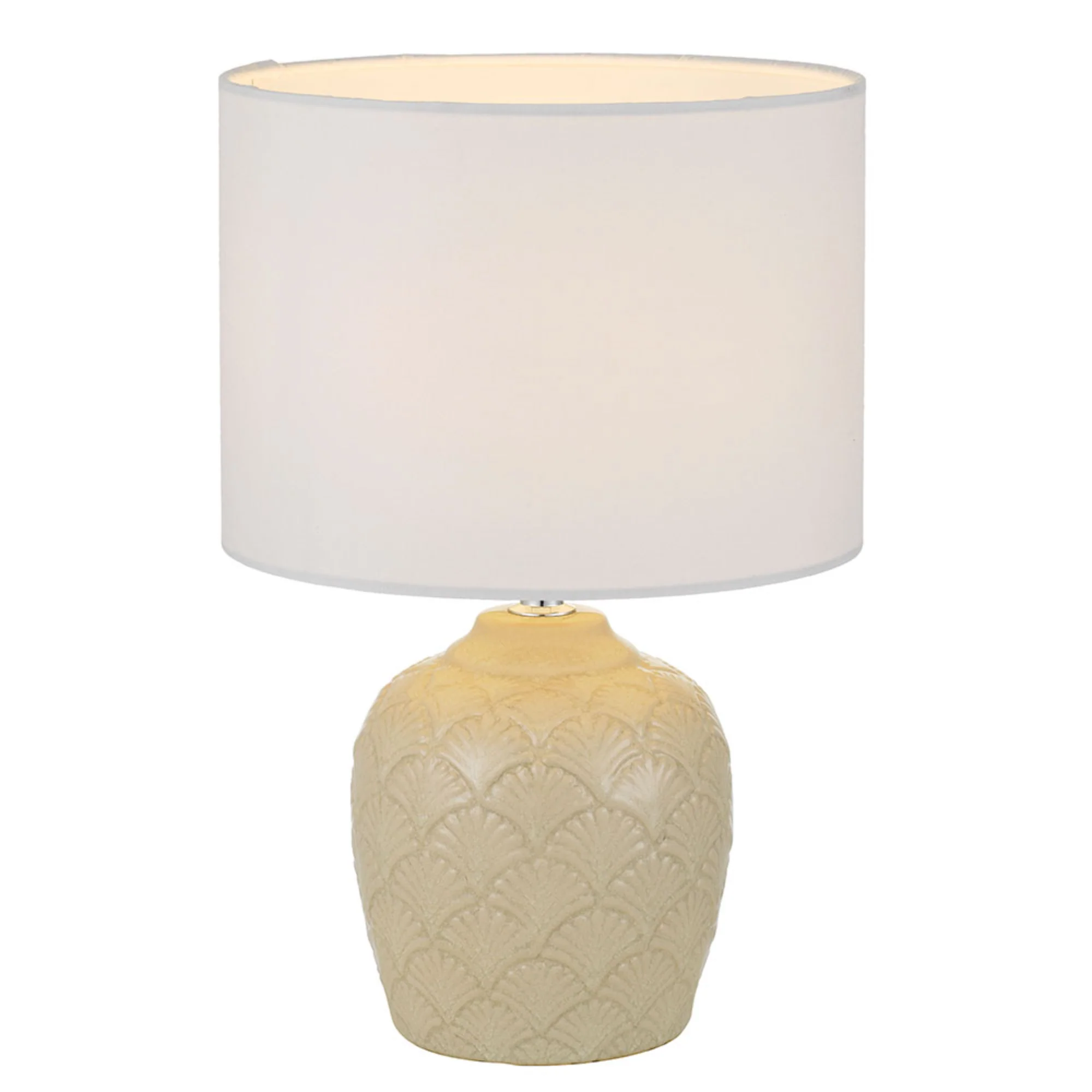 Telbix Indo Ceramic Table Lamp Cream - Image 5