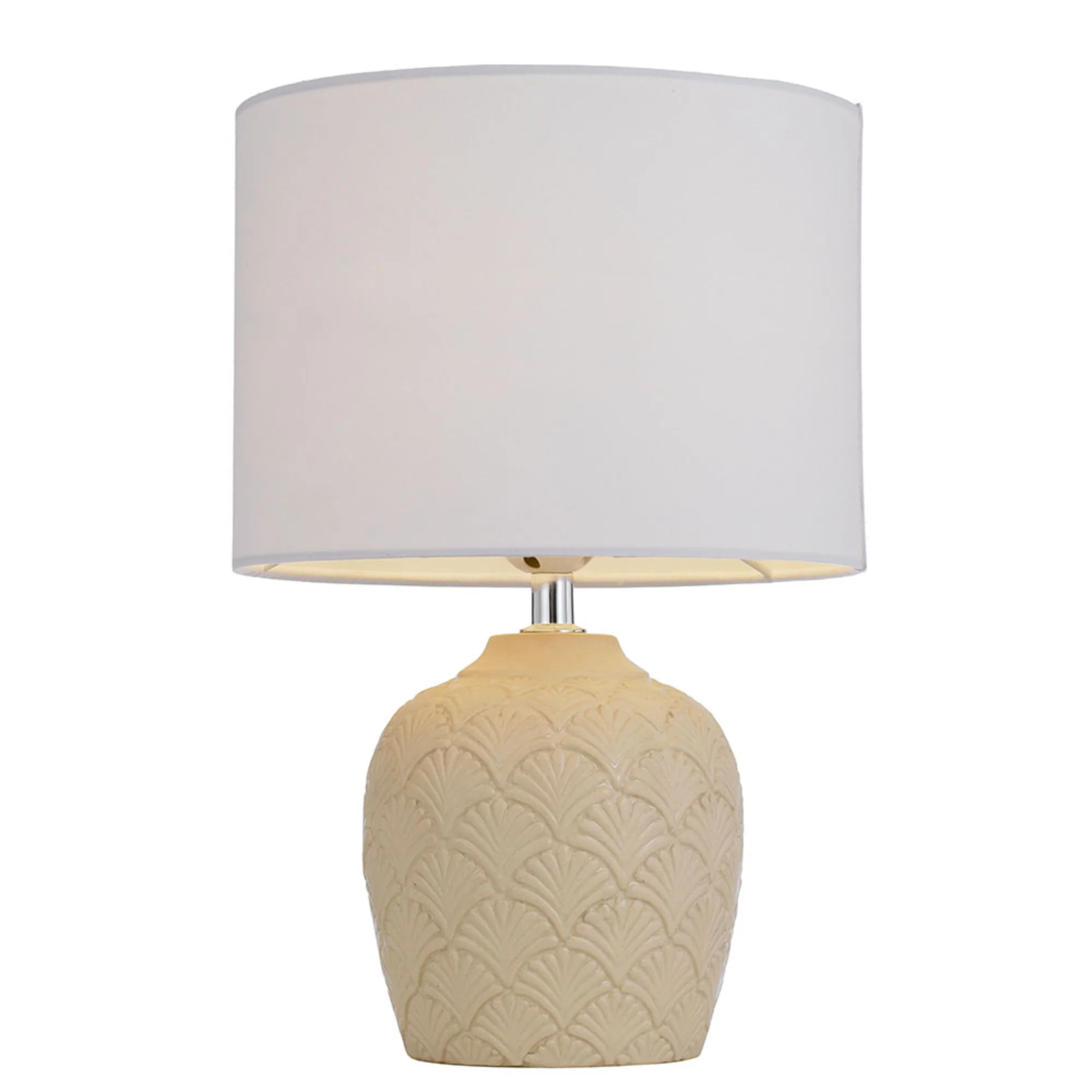 Telbix Indo Ceramic Table Lamp Cream - Image 6