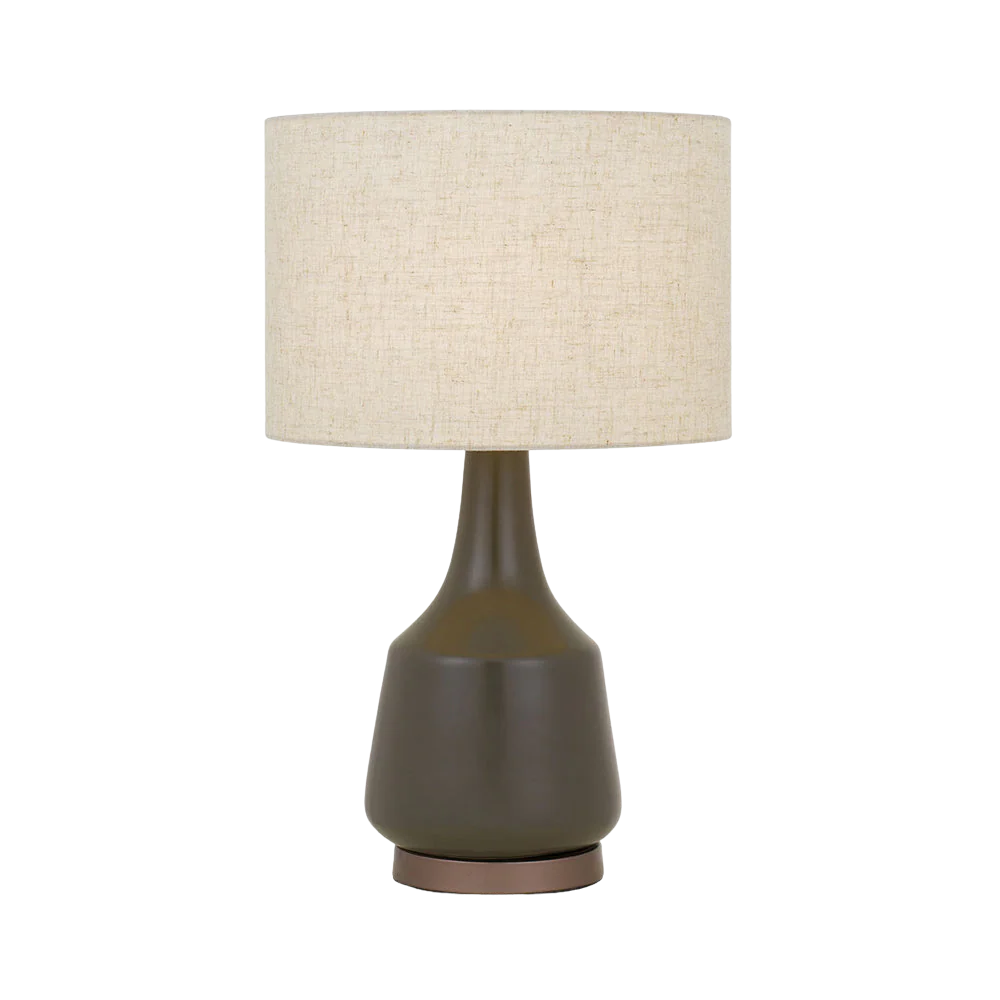 Telbix Jacin Ceramic Table Lamp Olive - Image 3