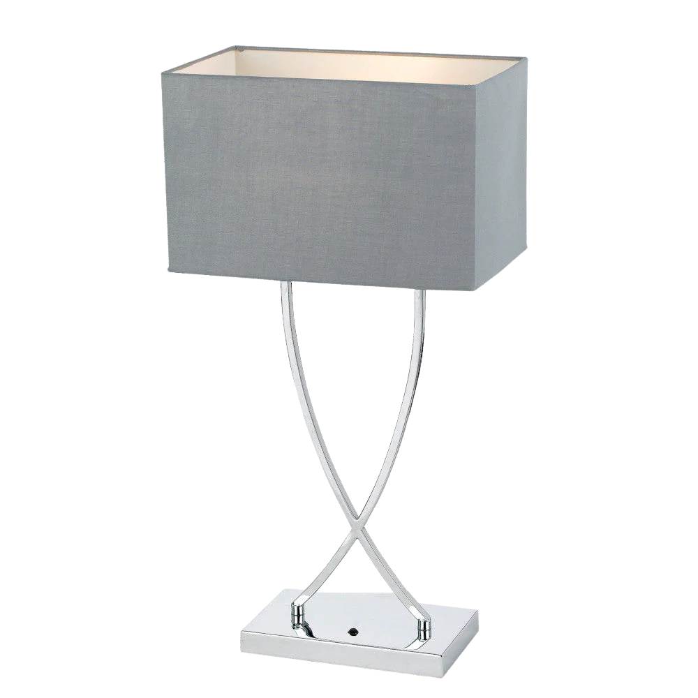 Telbix Jasmine Table Lamp Chrome Grey - Image 3