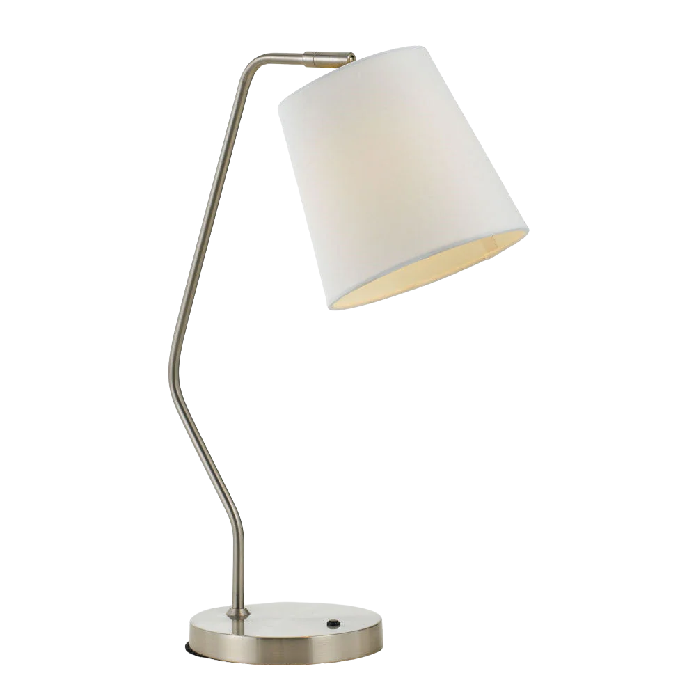 Telbix Jody Table Lamp Nickel White - Image 3