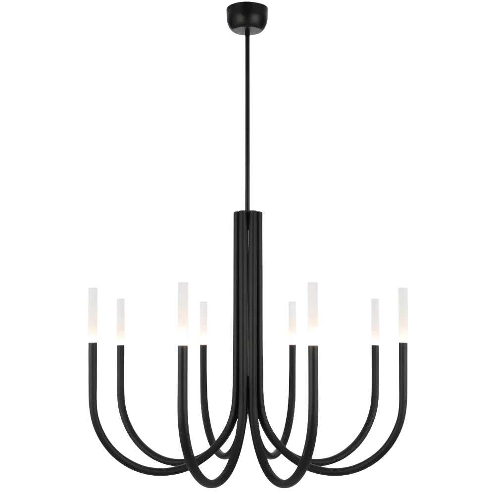 Telbix Joshua 8 Light Pendant Black - Image 3