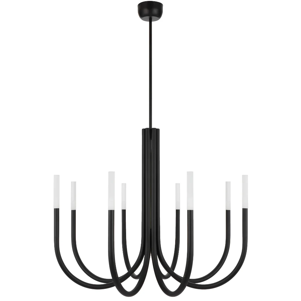 Telbix Joshua 8 Light Pendant Black - Image 4