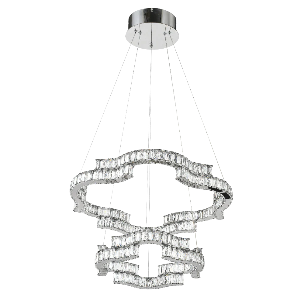 Telbix Jura 2 Tier Pendant Chrome