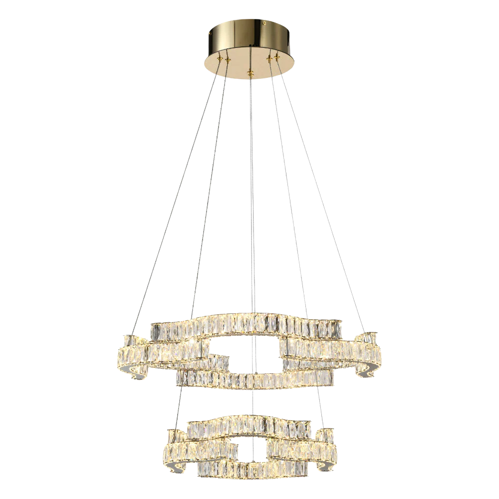 Telbix Jura 2 Tier Pendant Gold - Image 5