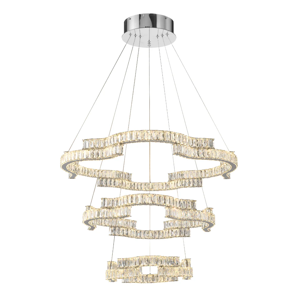 Telbix Jura 3 Tier Pendant Chrome - Image 4