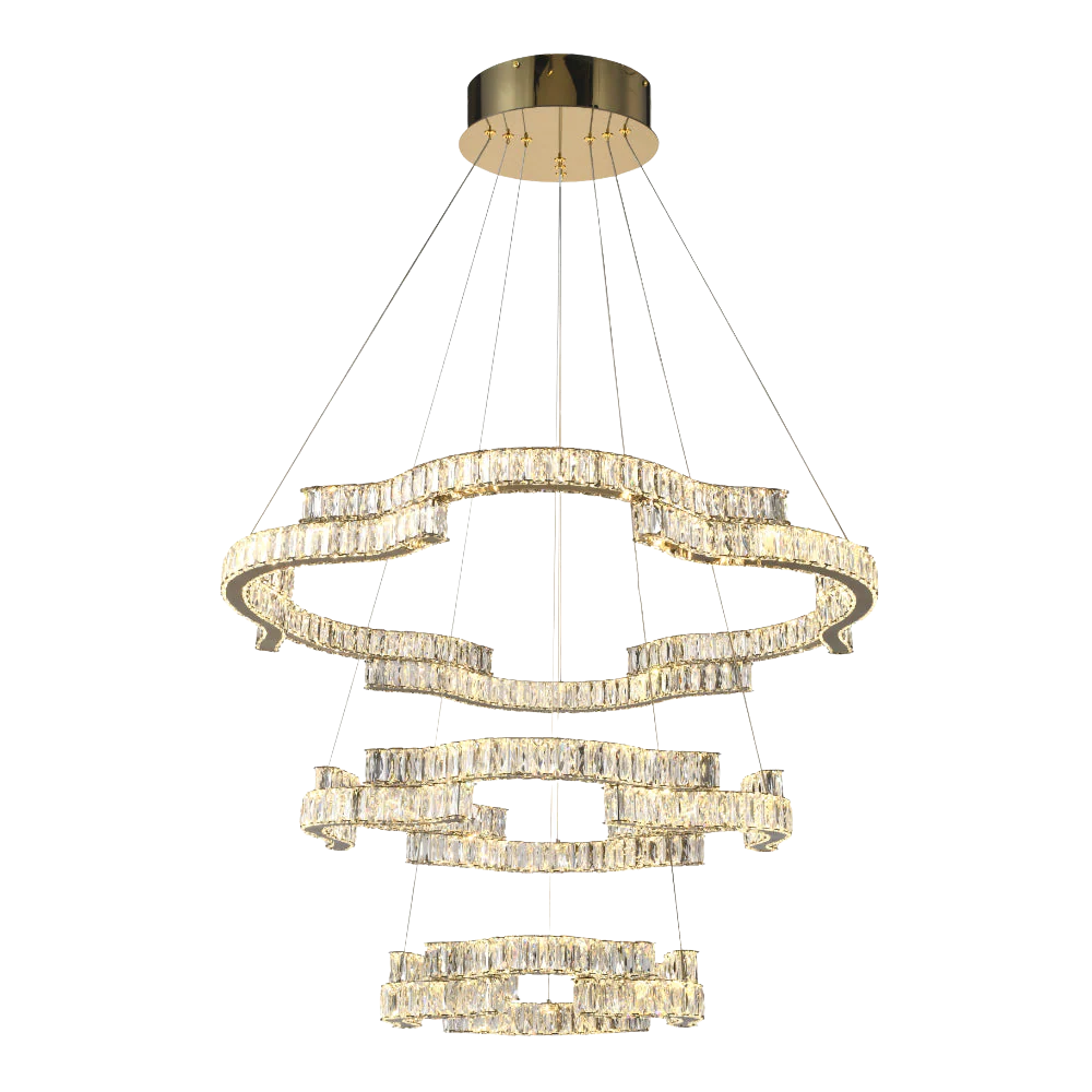 Telbix Jura 3 Tier Pendant Gold - Image 6