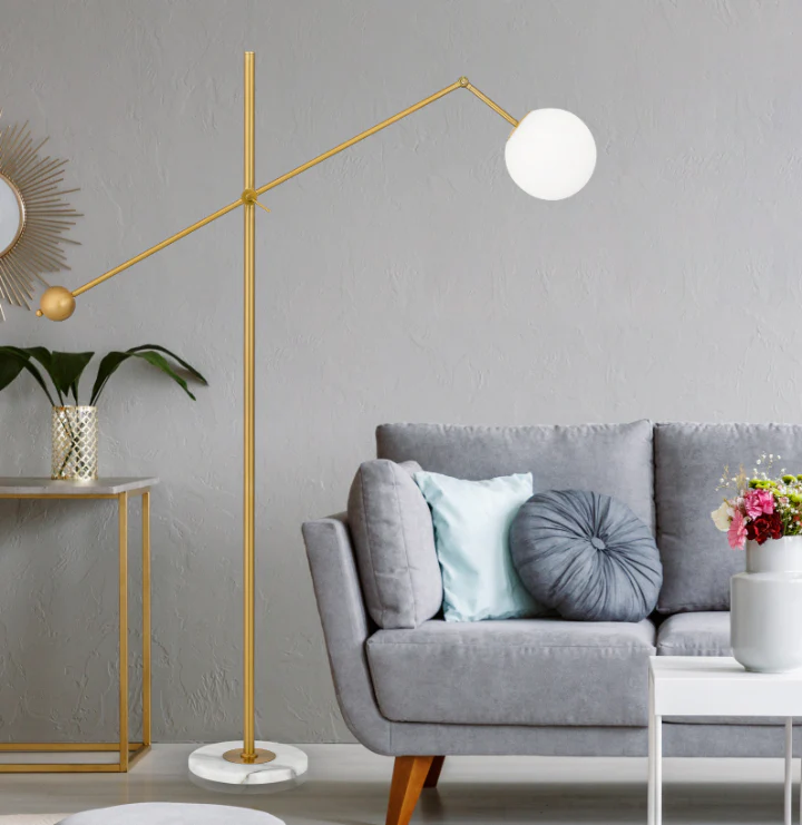 Telbix Kemi Floor Lamp Gold - Image 2