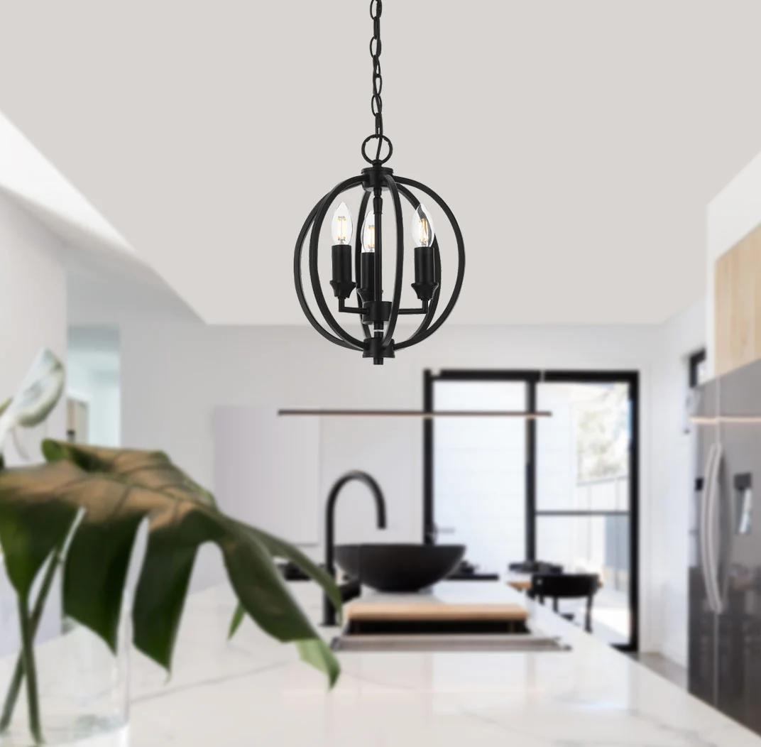 Telbix Kendall Pendant 3 Black - Image 2