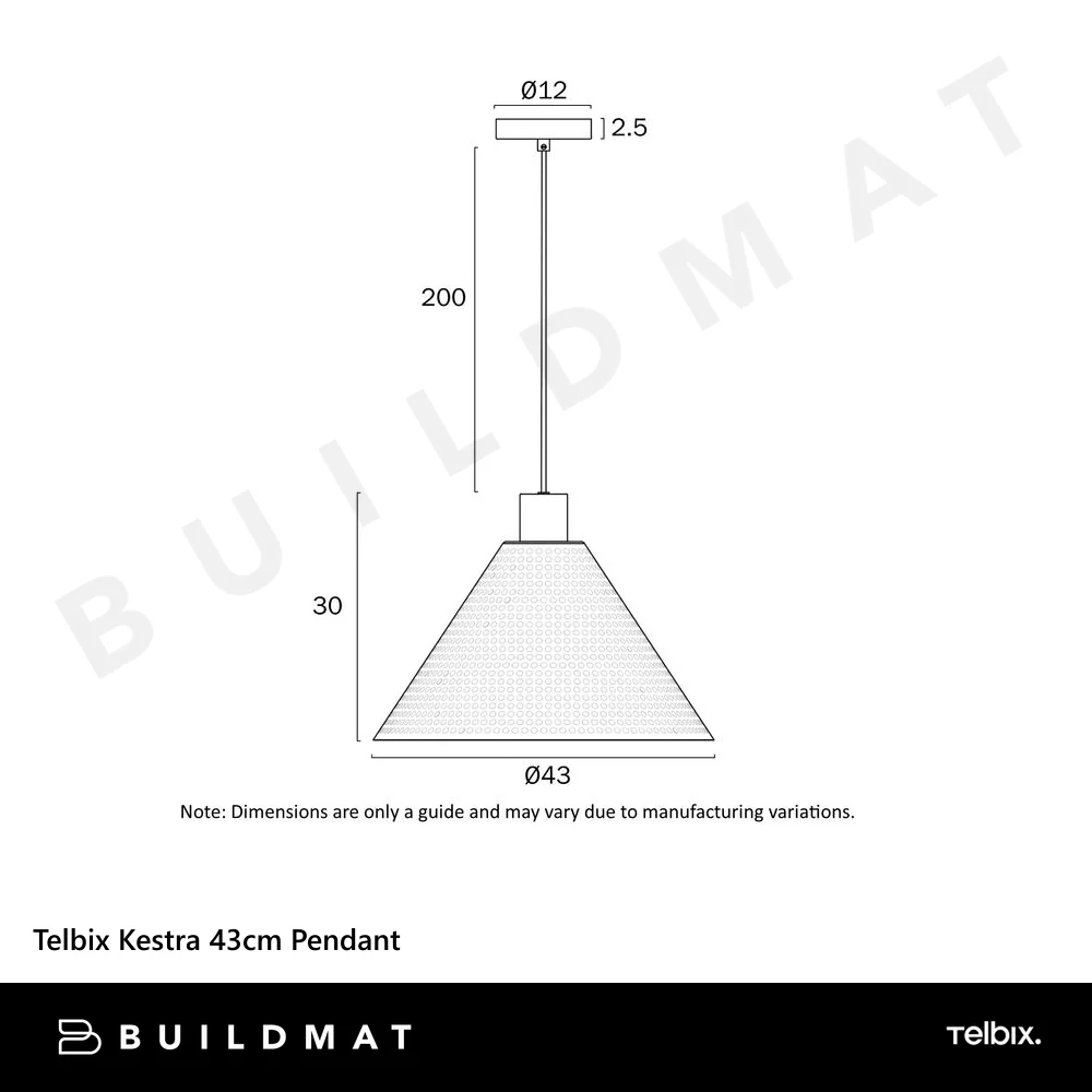 Telbix Kestra 43cm Pendant White - Image 5