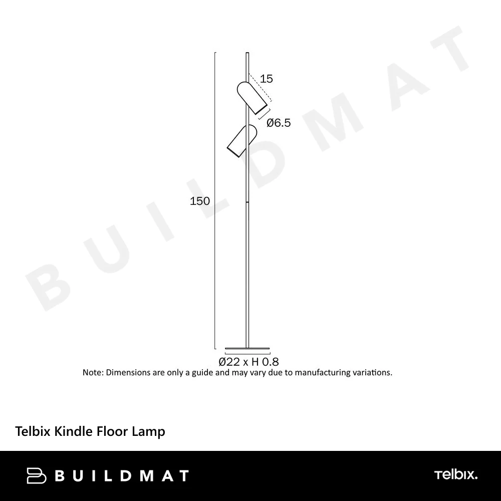 Telbix Kindle Floor Lamp Black - Image 7