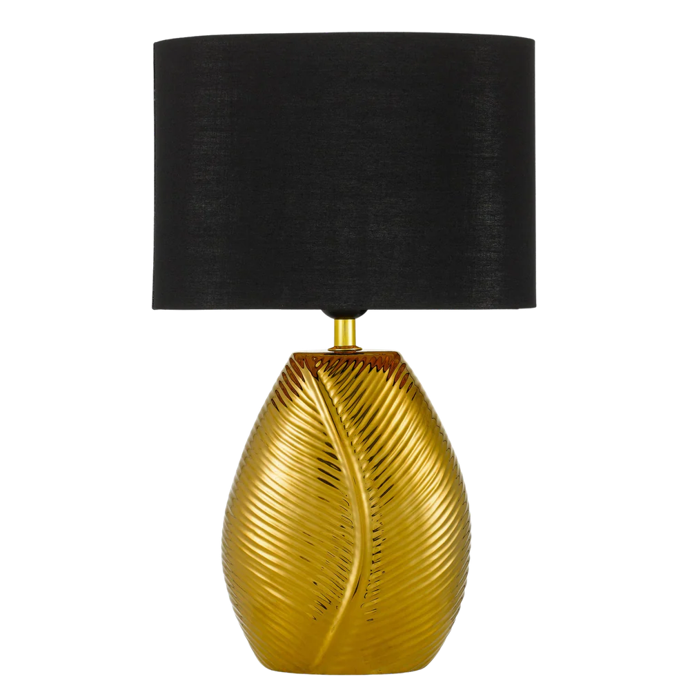 Telbix Klee Ceramic Table Lamp Gold - Image 3