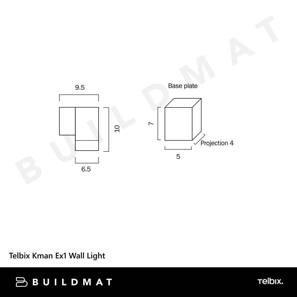 Telbix Kman Ex1 Wall Light Silver - Image 4