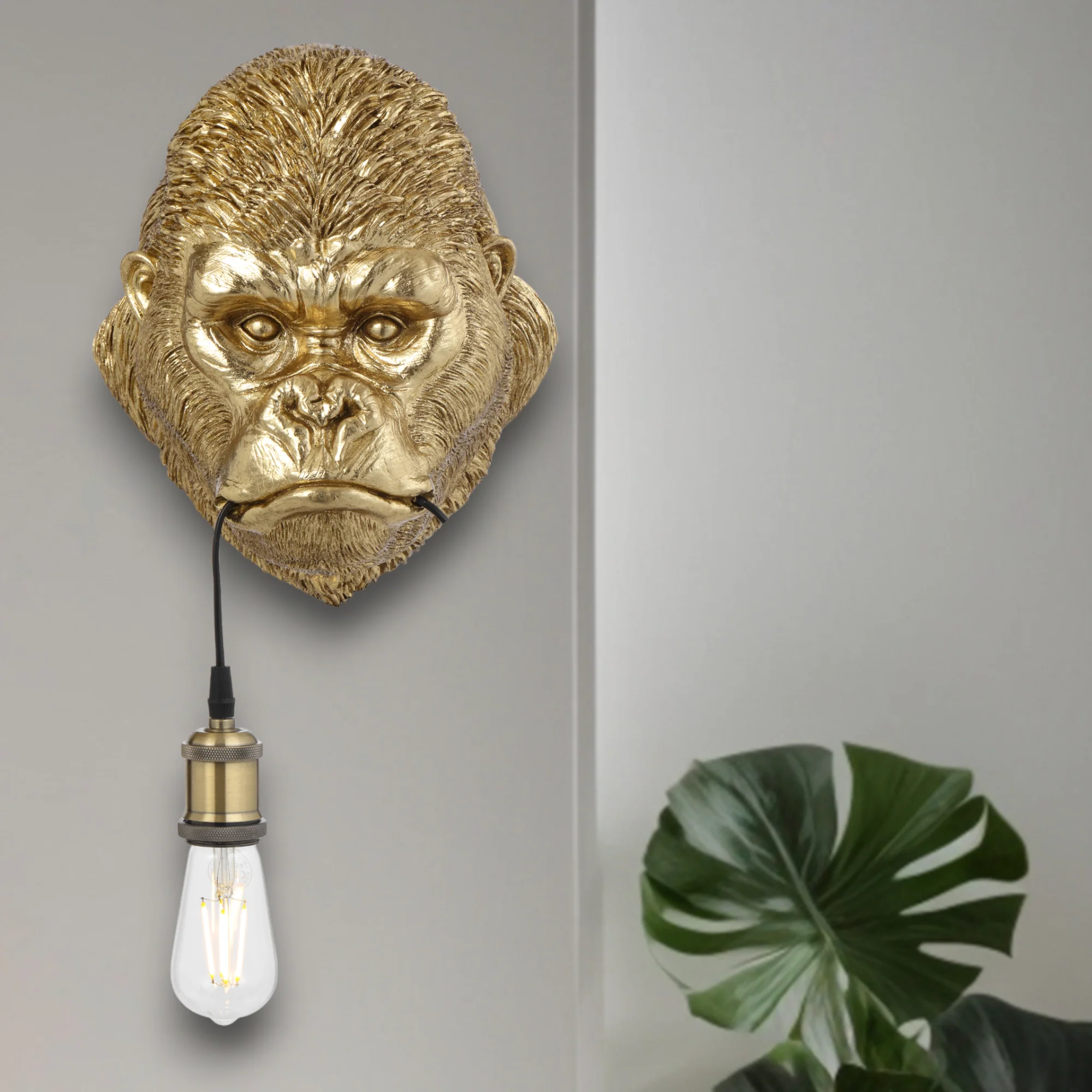 Telbix Kong Wall Light Gold - Image 2