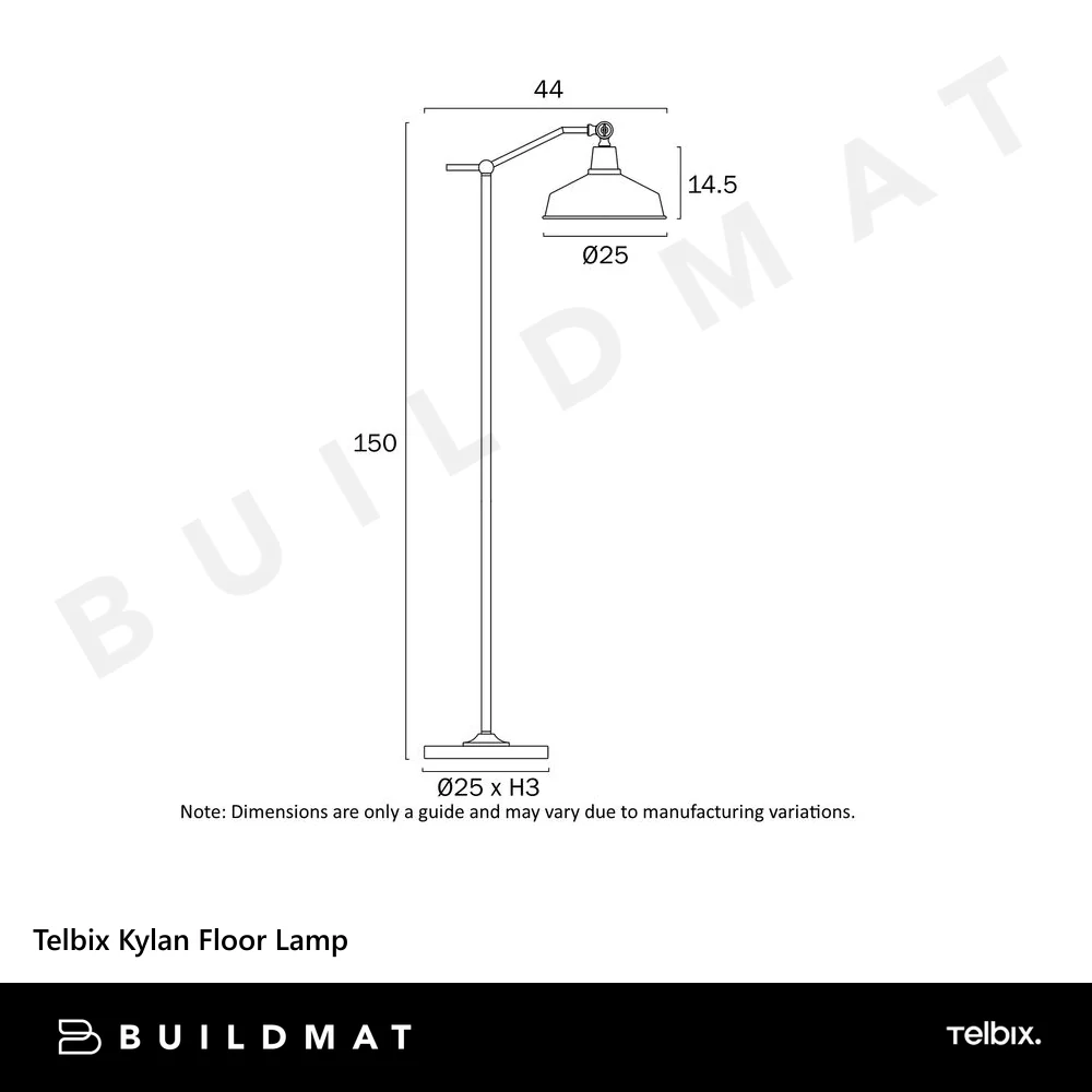 Telbix Kylan Floor Lamp Black - Image 5