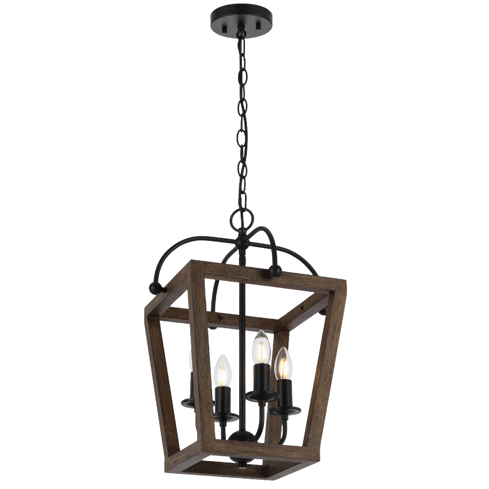 Telbix Lacota 4 Light Pendant Black - Image 3
