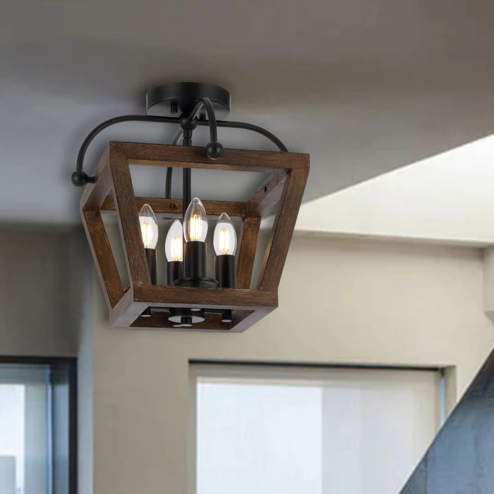 Telbix Lacota 4 Light Pendant CTC Black - Image 2