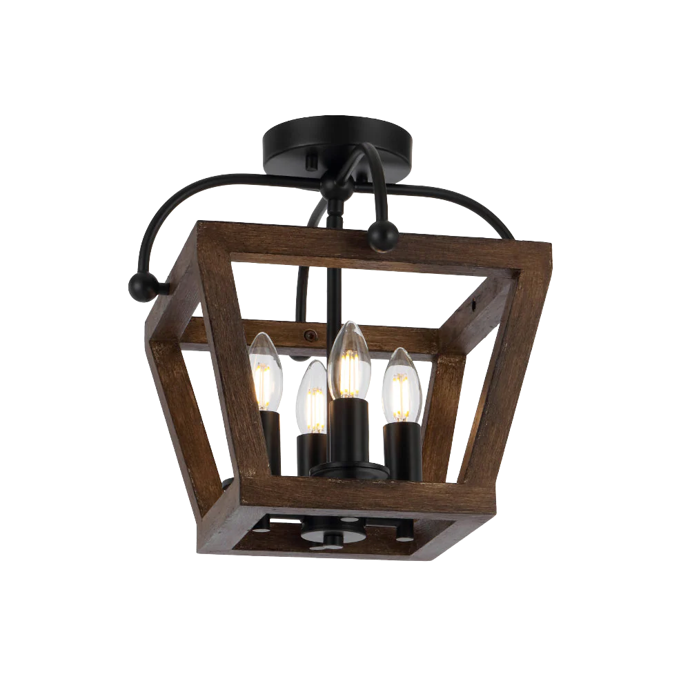 Telbix Lacota 4 Light Pendant CTC Black - Image 3