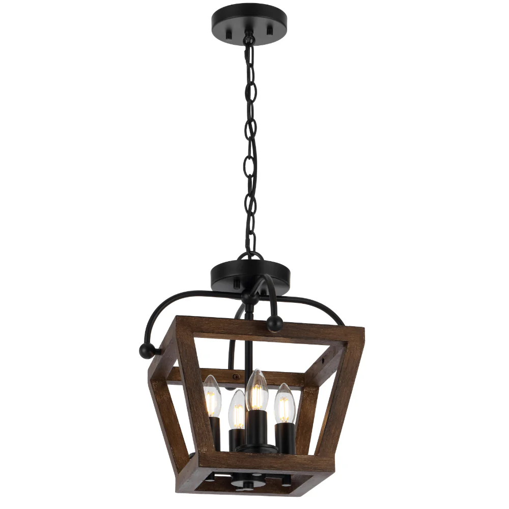 Telbix Lacota 4 Light Pendant CTC Black - Image 4