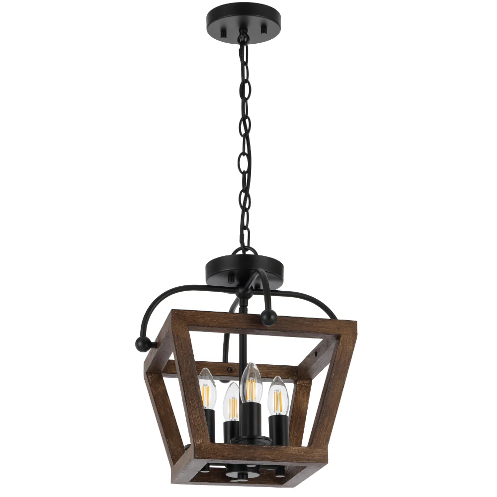 Telbix Lacota 4 Light Pendant CTC Black - Image 6