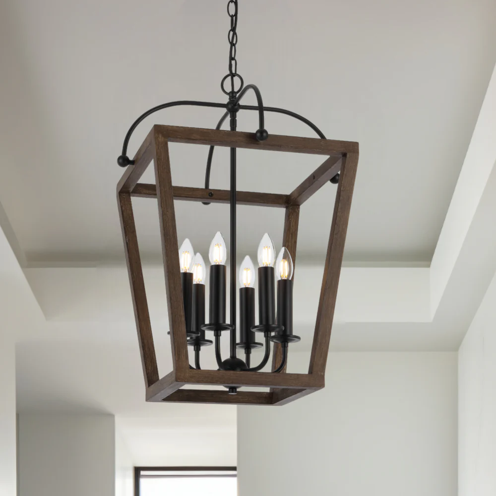 Telbix Lacota 6 Light Pendant Black - Image 2