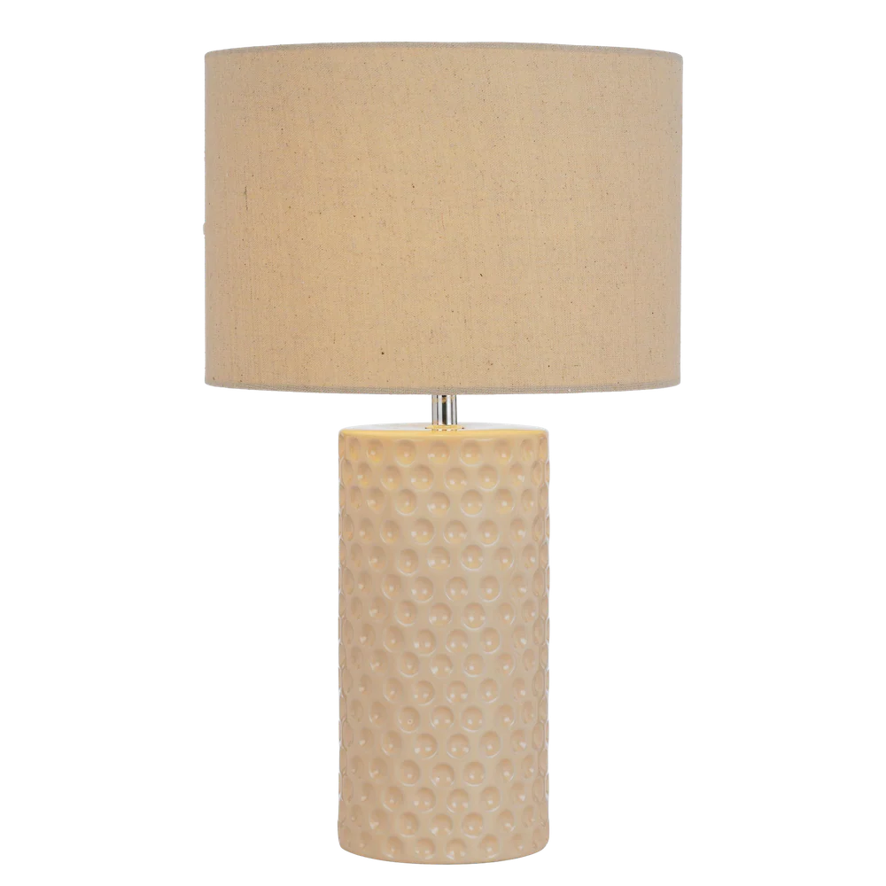 Telbix Lamar Ceramic Table Lamp Cream - Image 3