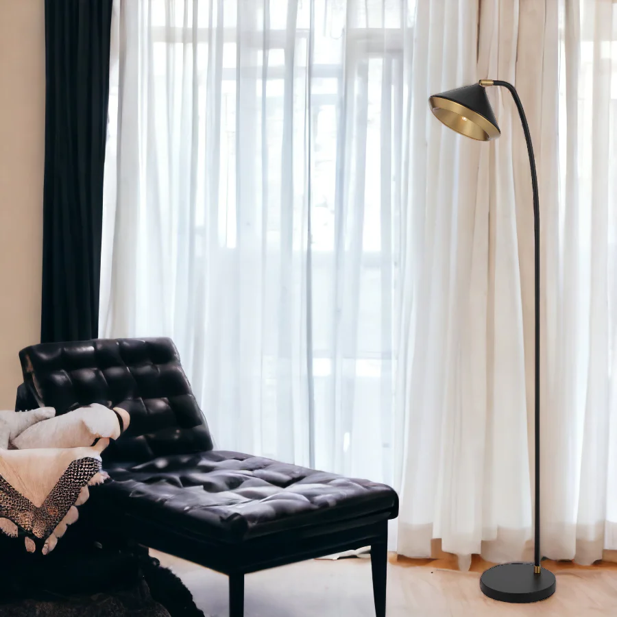 Telbix Larson Floor Lamp Black - Image 2