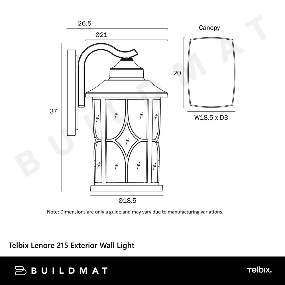 Telbix Lenore 215 Exterior Wall Light White - Image 6