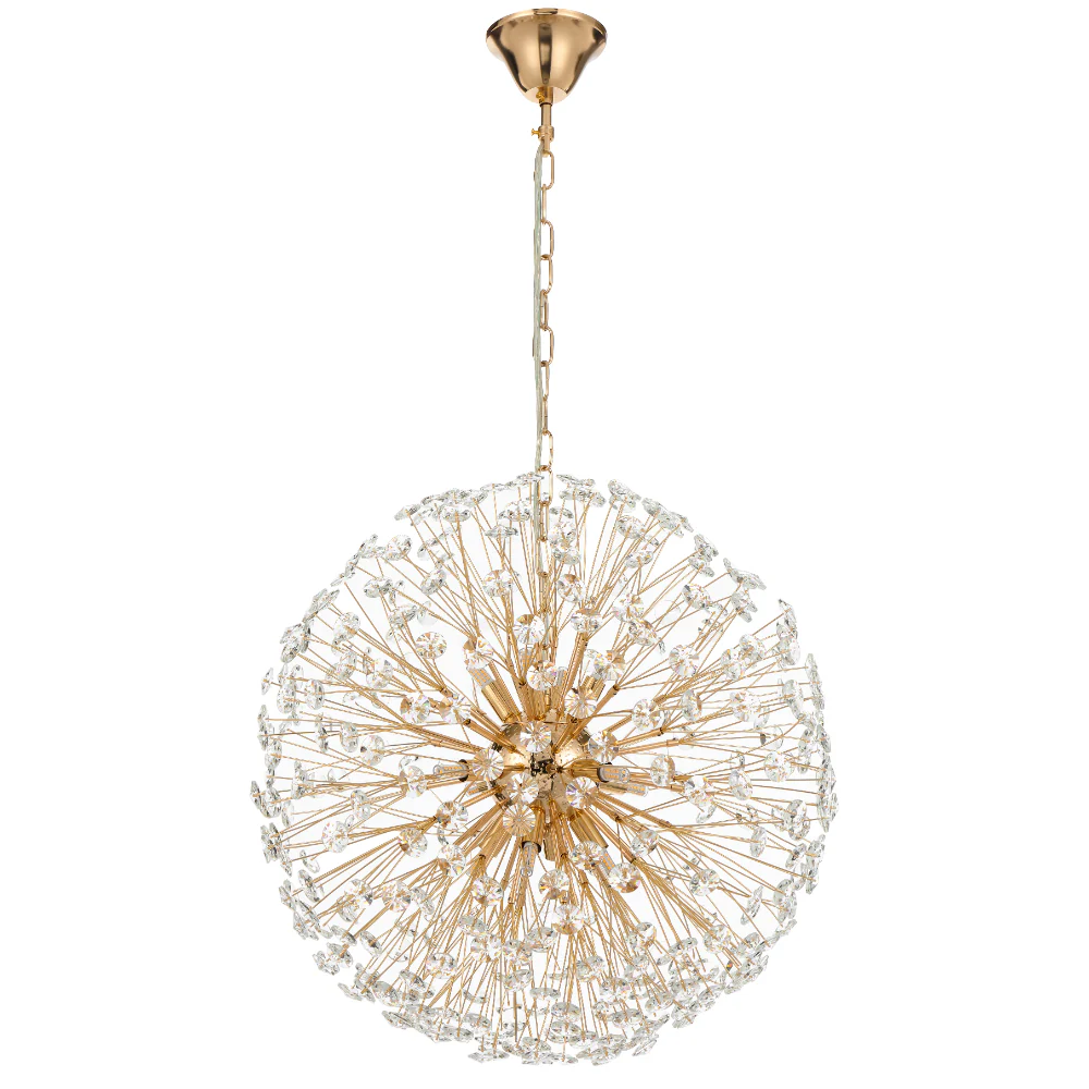 Telbix Lerida 12 Light Round Pendant Gold - Image 4
