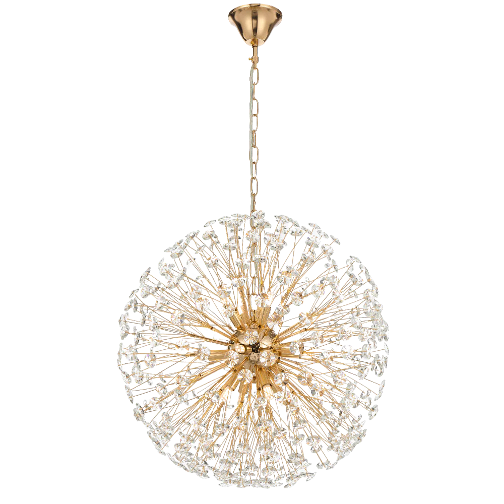 Telbix Lerida 12 Light Round Pendant Gold - Image 7