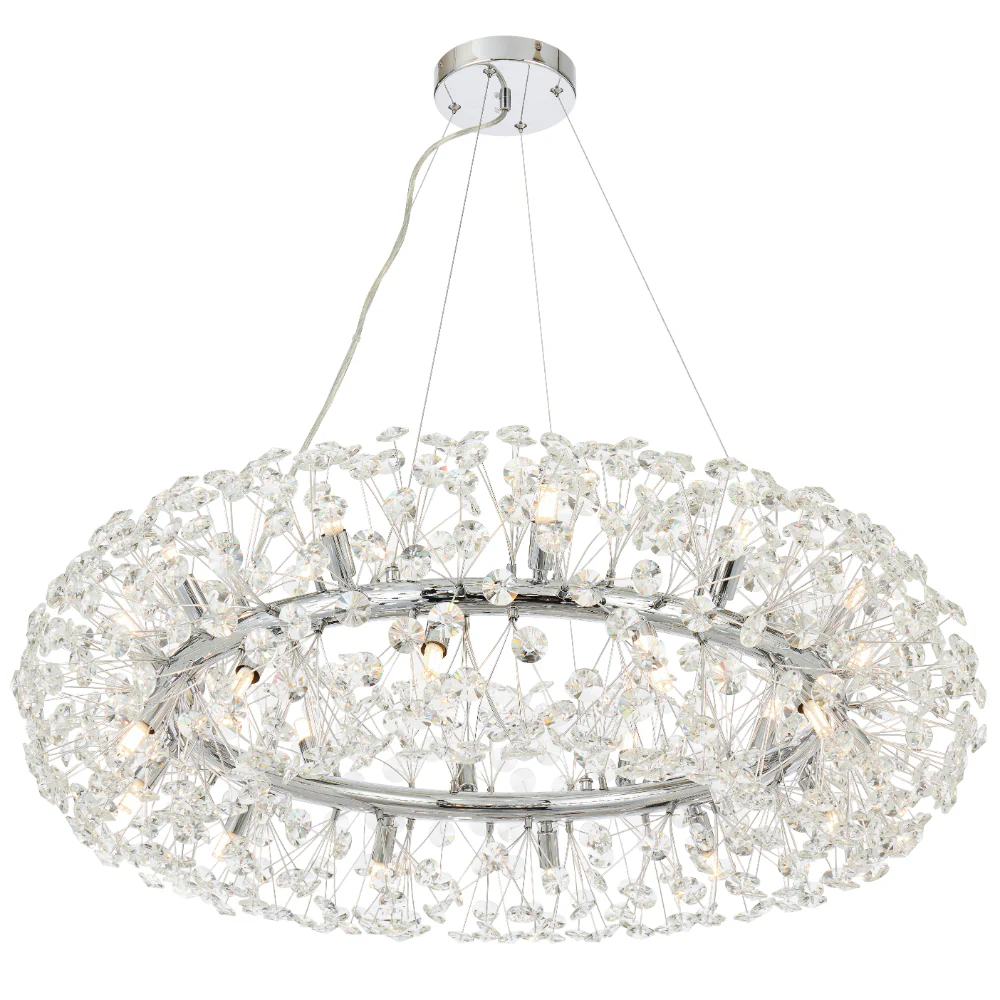 Telbix Lerida 24 Light Pendant Chrome - Image 4