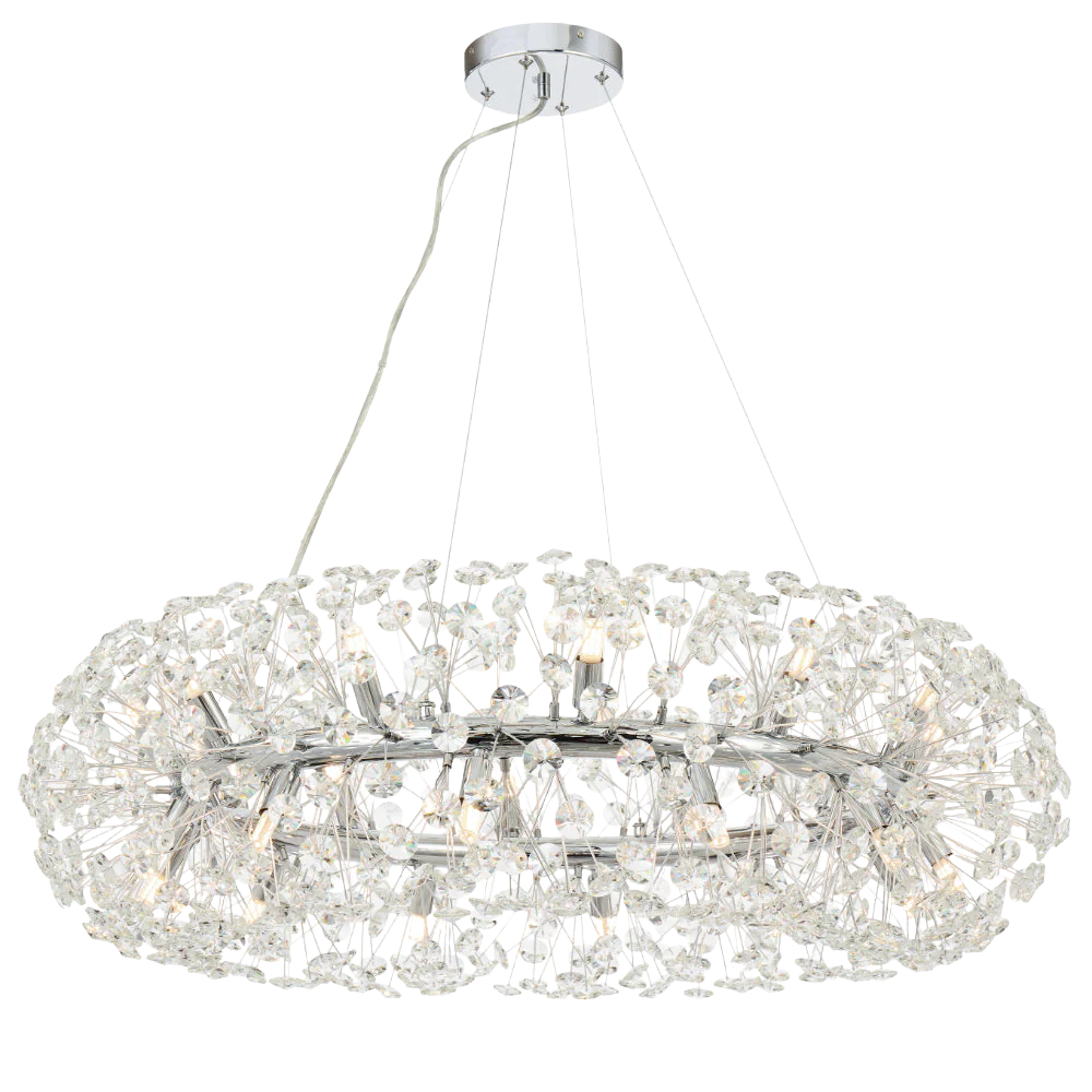 Telbix Lerida 24 Light Pendant Chrome - Image 6