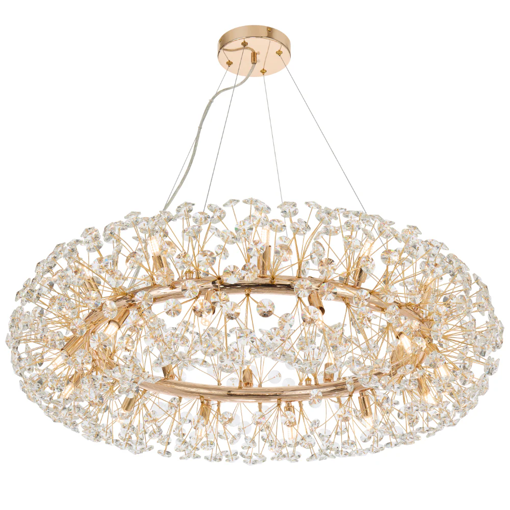 Telbix Lerida 24 Light Pendant Gold - Image 4