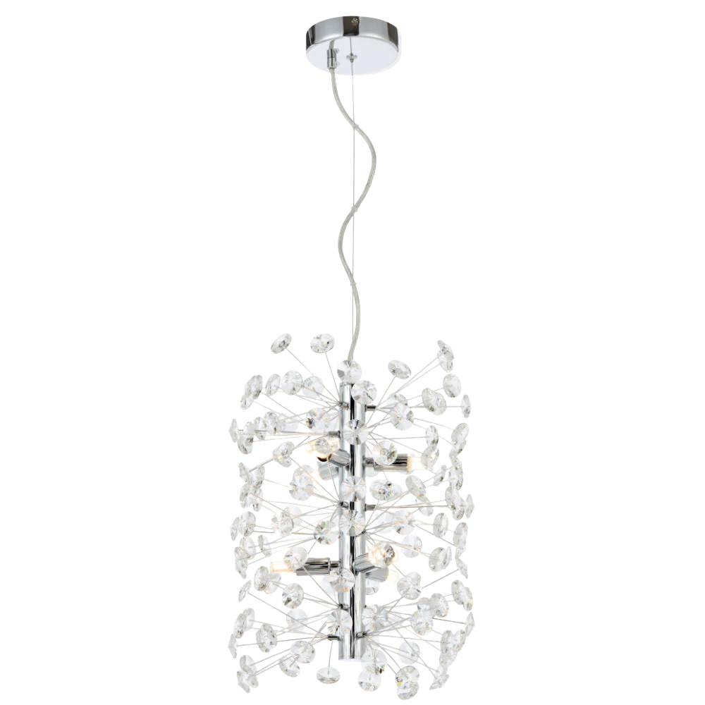 Telbix Lerida 6 Light Vertical Pendant Chrome
