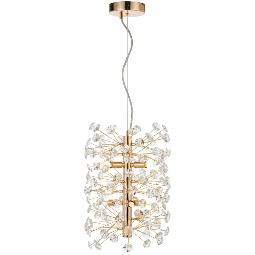 Telbix Lerida 6 Light Vertical Pendant Gold - Image 4