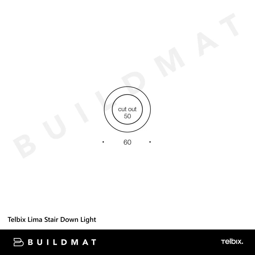 Telbix Lima Round Stair Down Light 3000K - Image 4