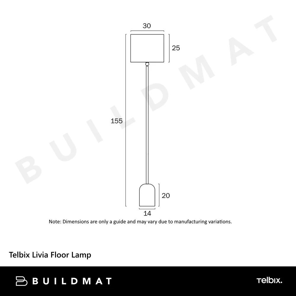 Telbix Livia Floor Lamp Beige - Image 6