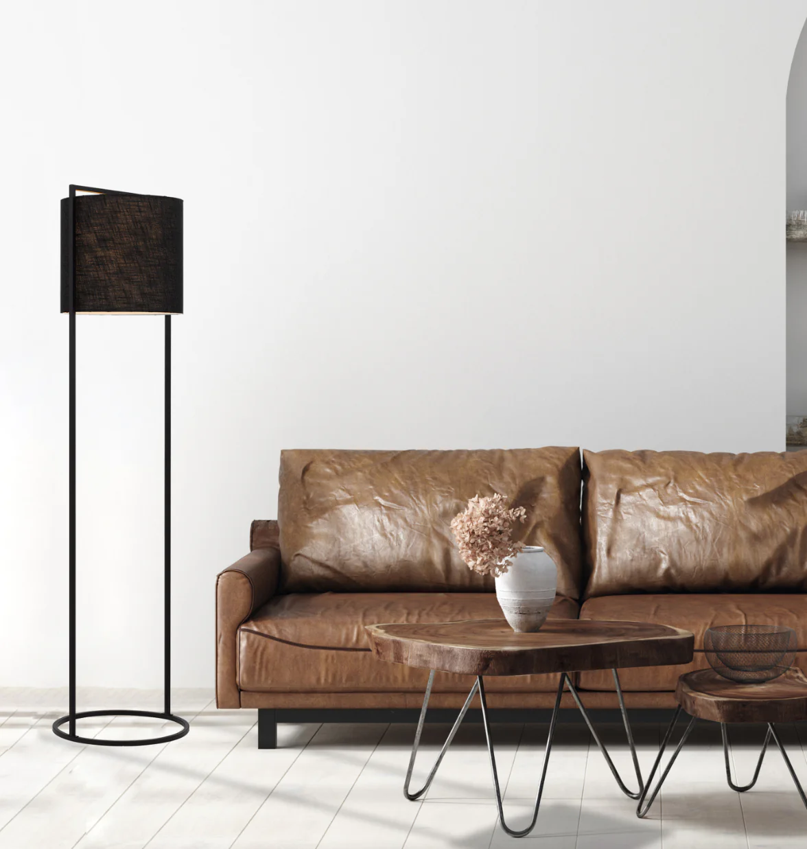 Telbix Loftus Floor Lamp Black - Image 2