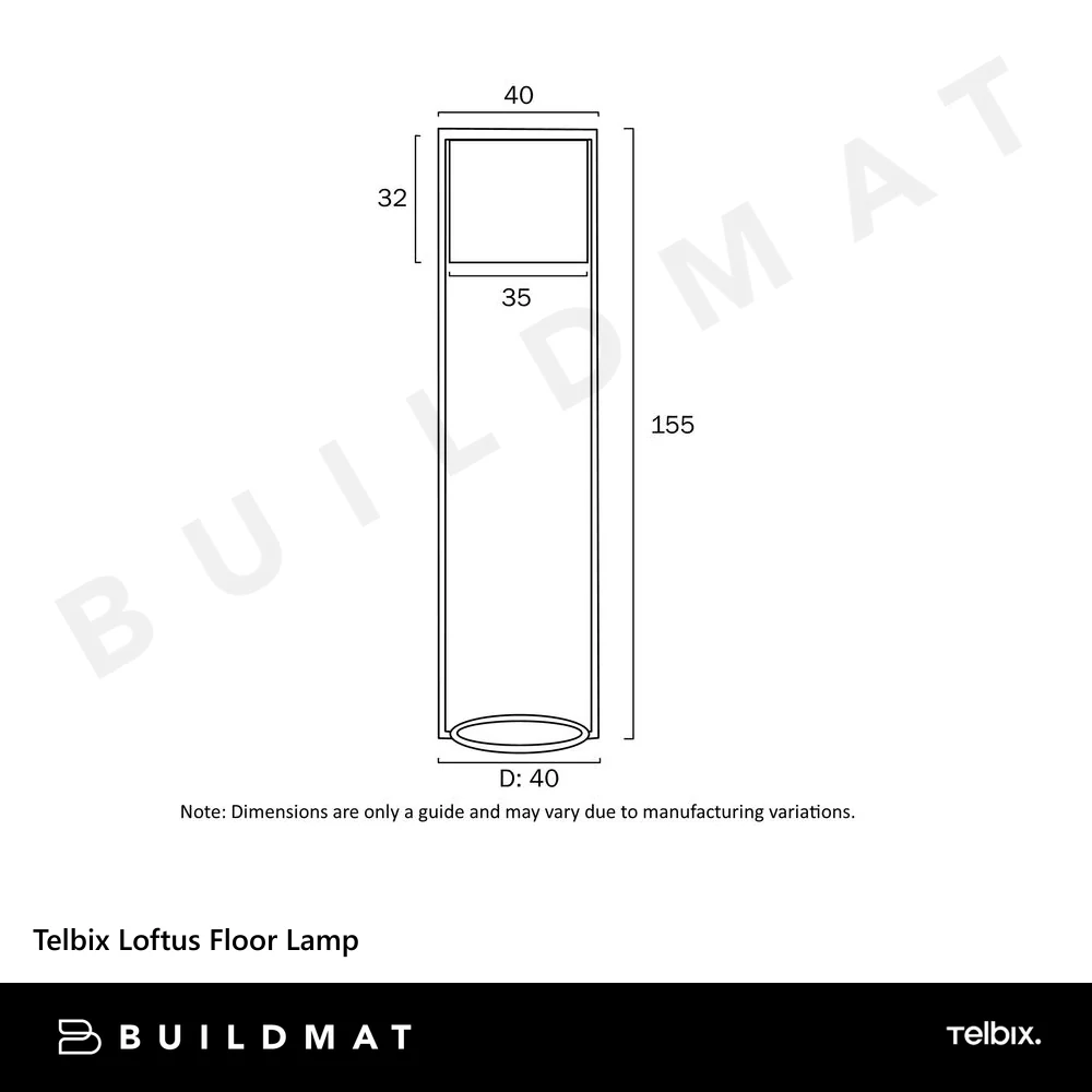 Telbix Loftus Floor Lamp Black - Image 4
