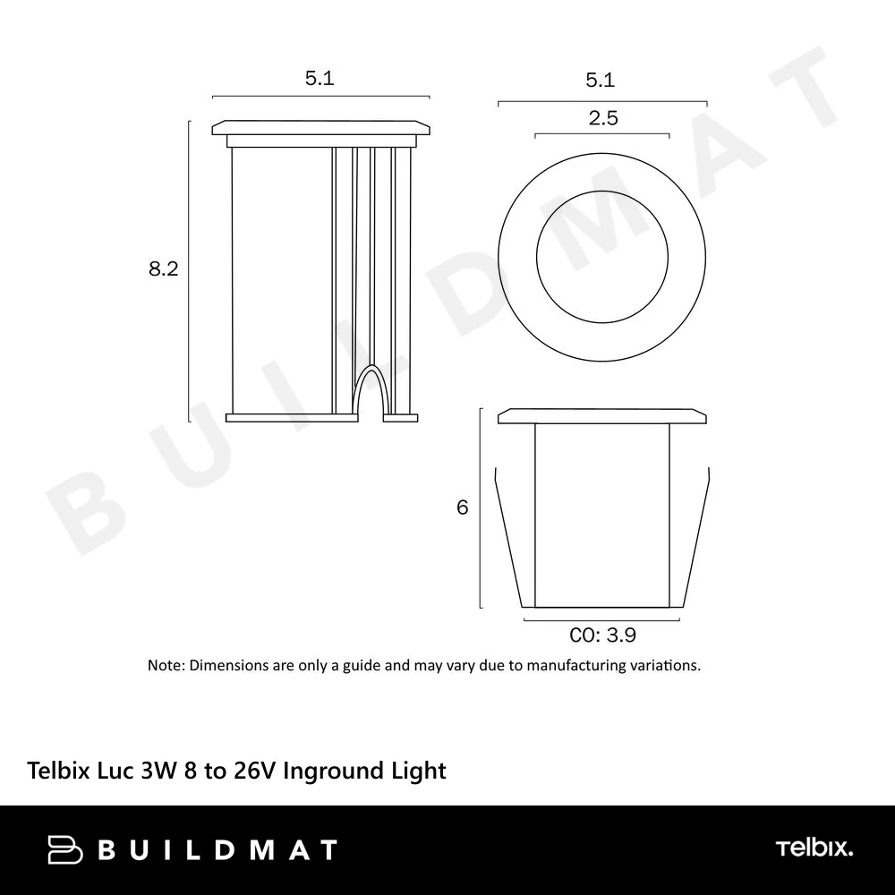 Telbix Luc 3W 8 to 26V Inground Light Aluminium - Image 6