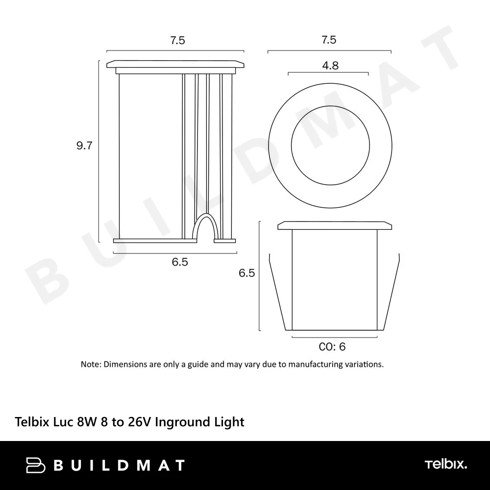 Telbix Luc 8W 8 to 26V Inground Light Aluminium - Image 6