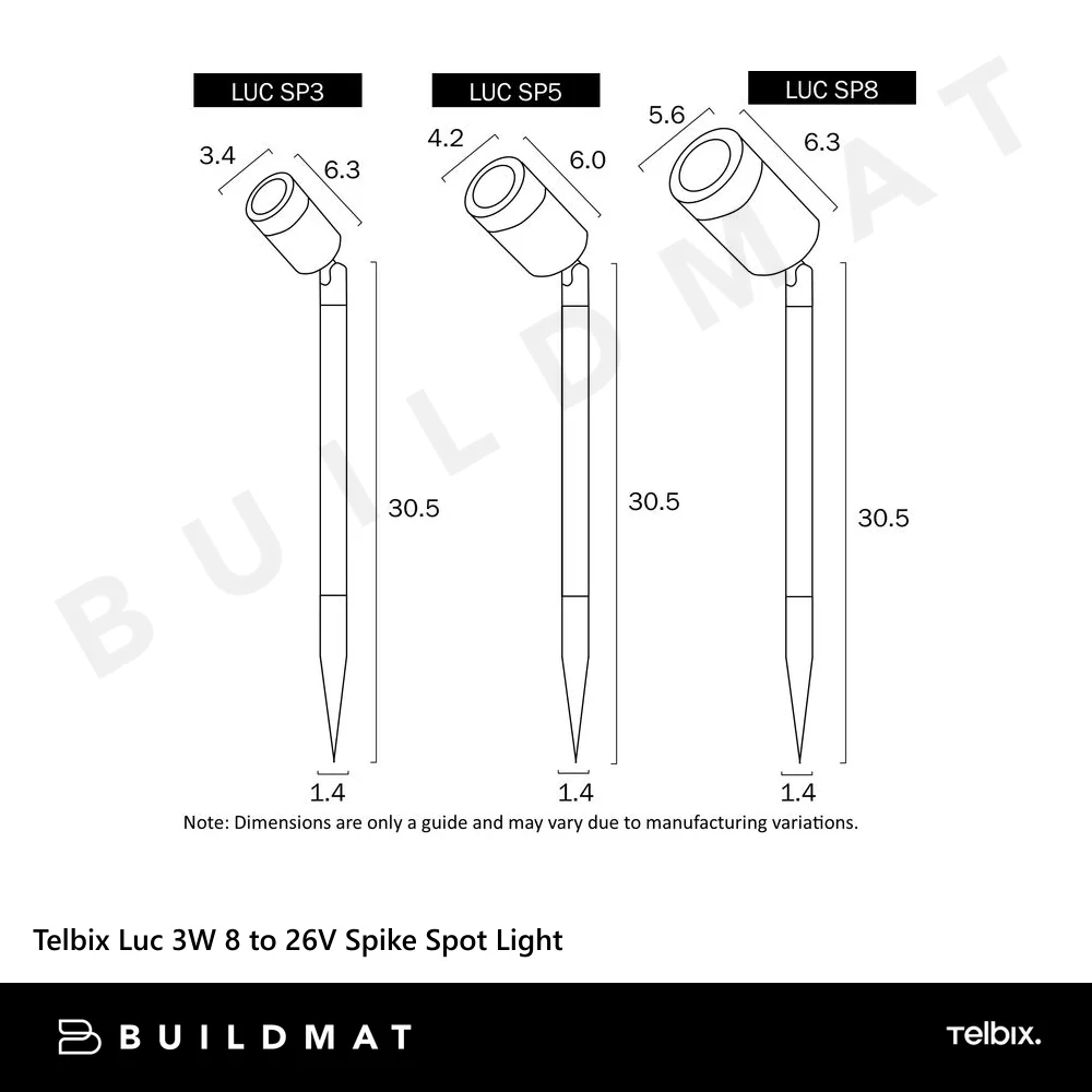Telbix Luc 8W Spike Spot Light Black - Image 5