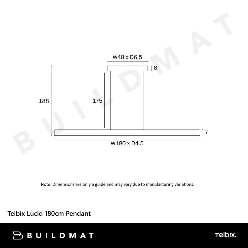 Telbix Lucid 180cm Pendant Wood - Image 7