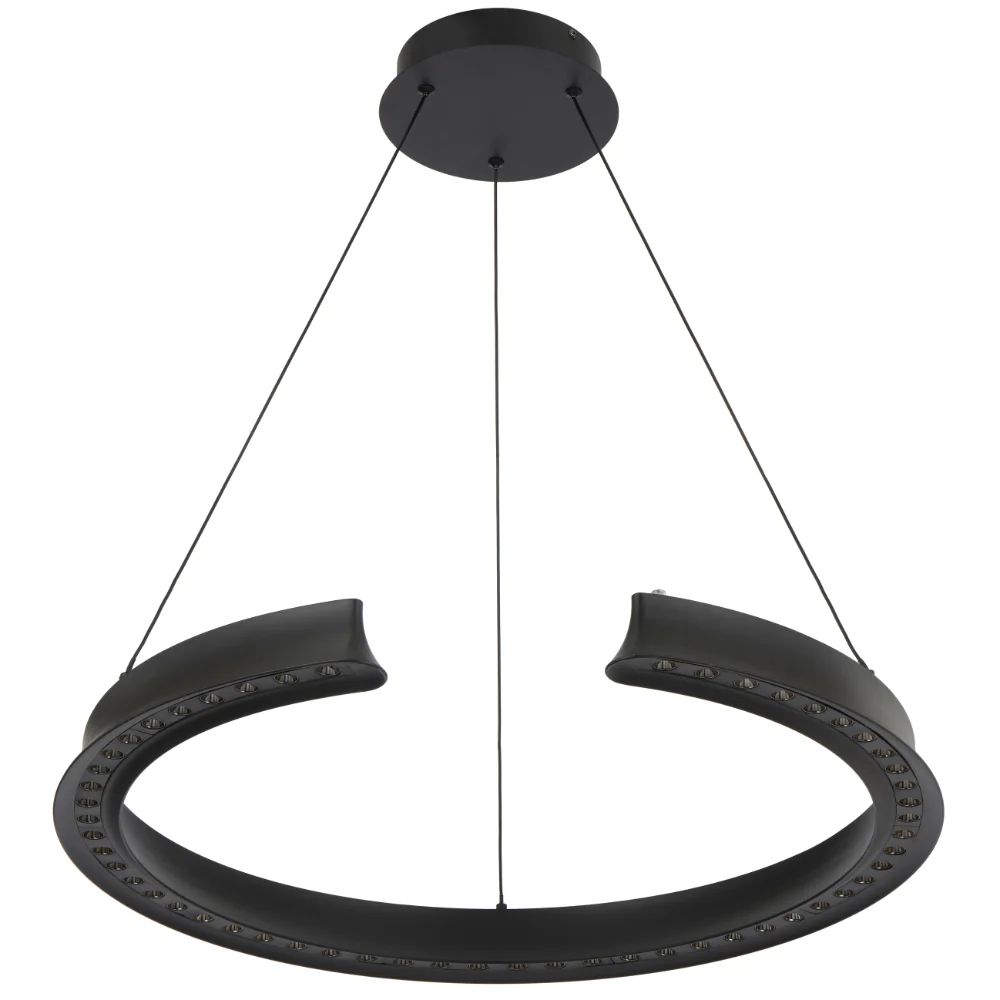 Telbix Lucid Round Pendant Black - Image 6