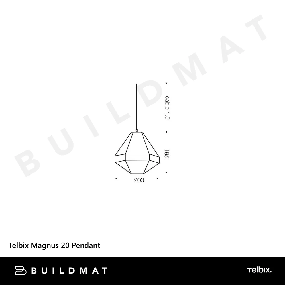 Telbix Magnus 20 Pendant Gunmetal - Image 4